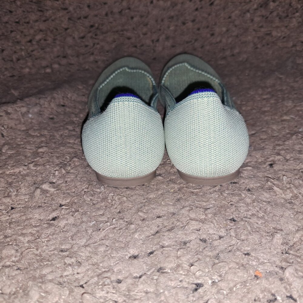 ROTHY'S-Round Toe-Mint Green-Retired-Slip On Flats-Size 5.5-Near Mint - Picture 6 of 8